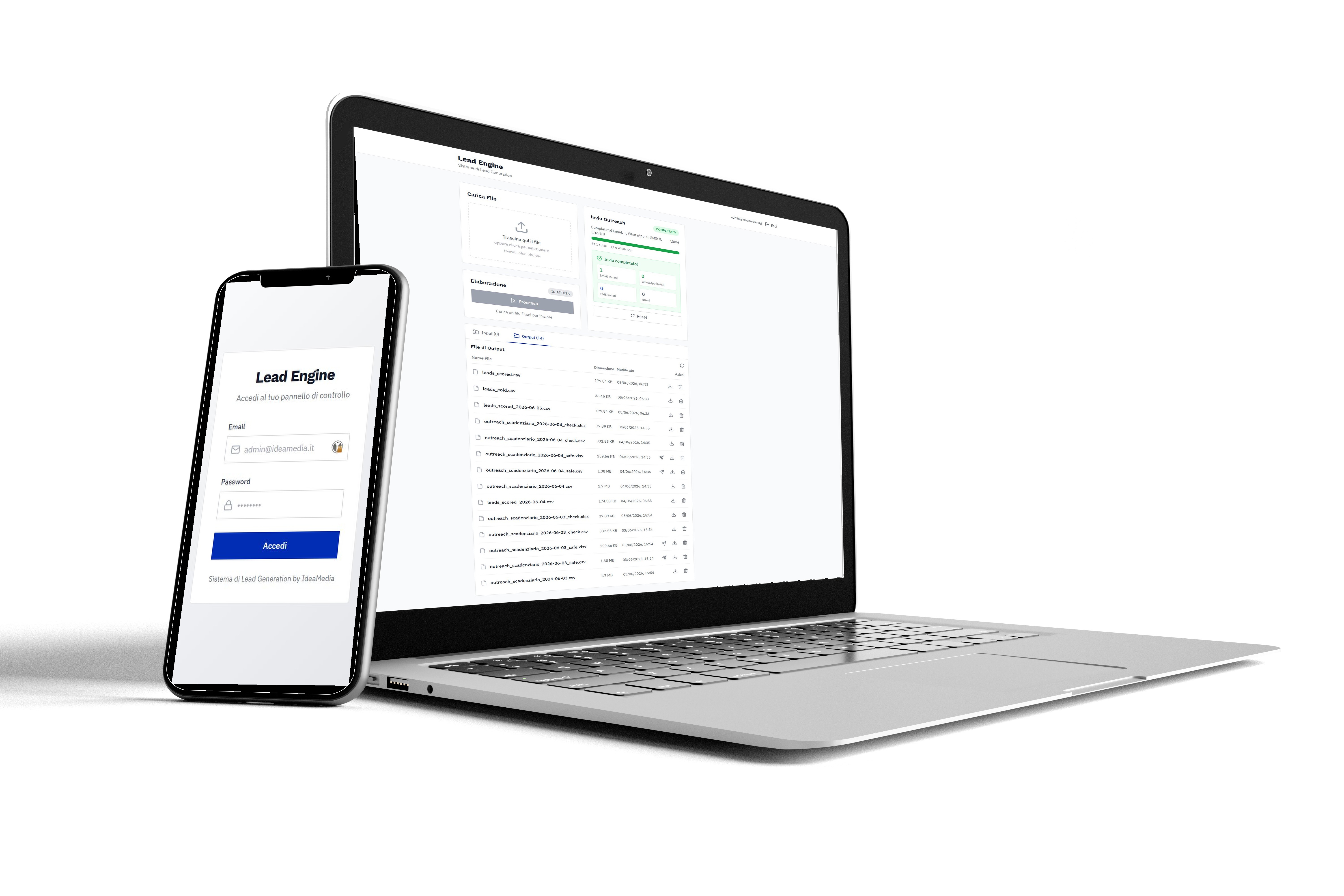 Web Application Leads Manager