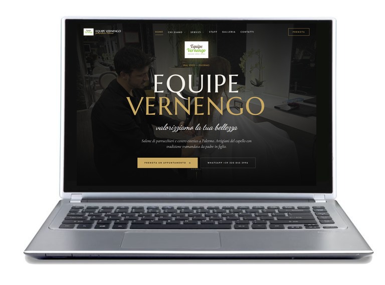 Vernengo Aesthetics and Hair Salon Website Palermo