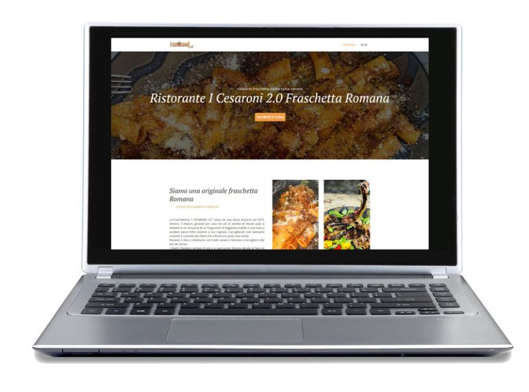 Restaurant website roman tavern with web app delivery