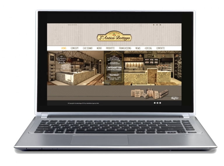Sviluppo sito web franchising slow food with grafica personalizzata