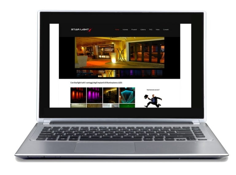 Website restyling lighting in LED