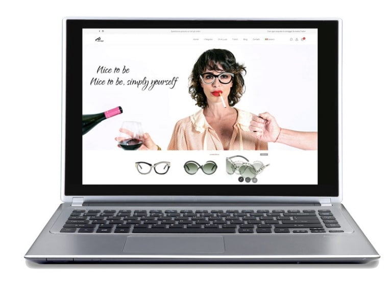 E-commerce website optics and fashion designer