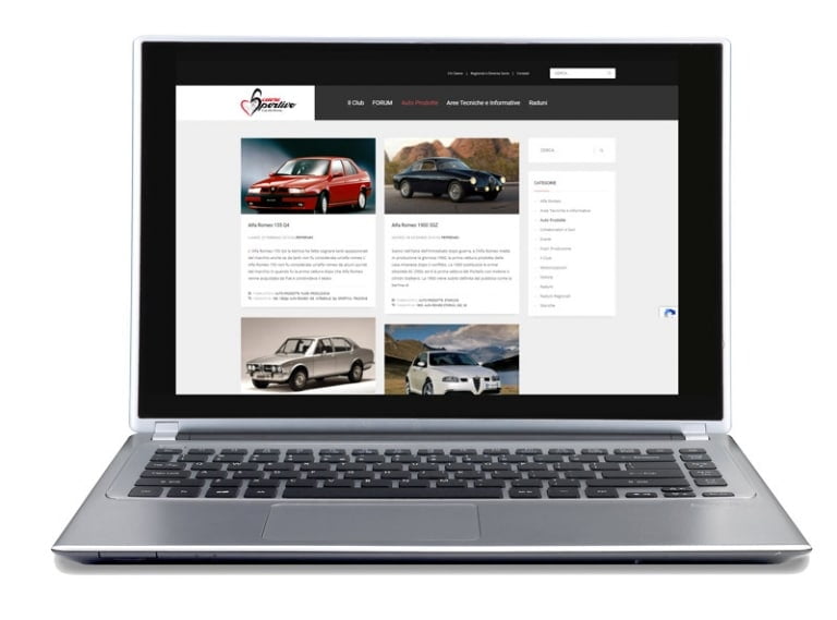 Website with forum for club car enthusiasts alfa romeo