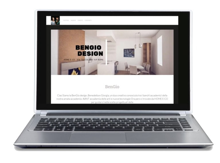Facebook landing page for furniture and design interior design