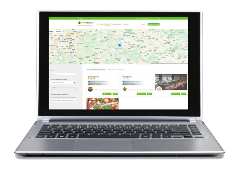 Multi-store takeaway and delivery platform for restaurants and pizzerias